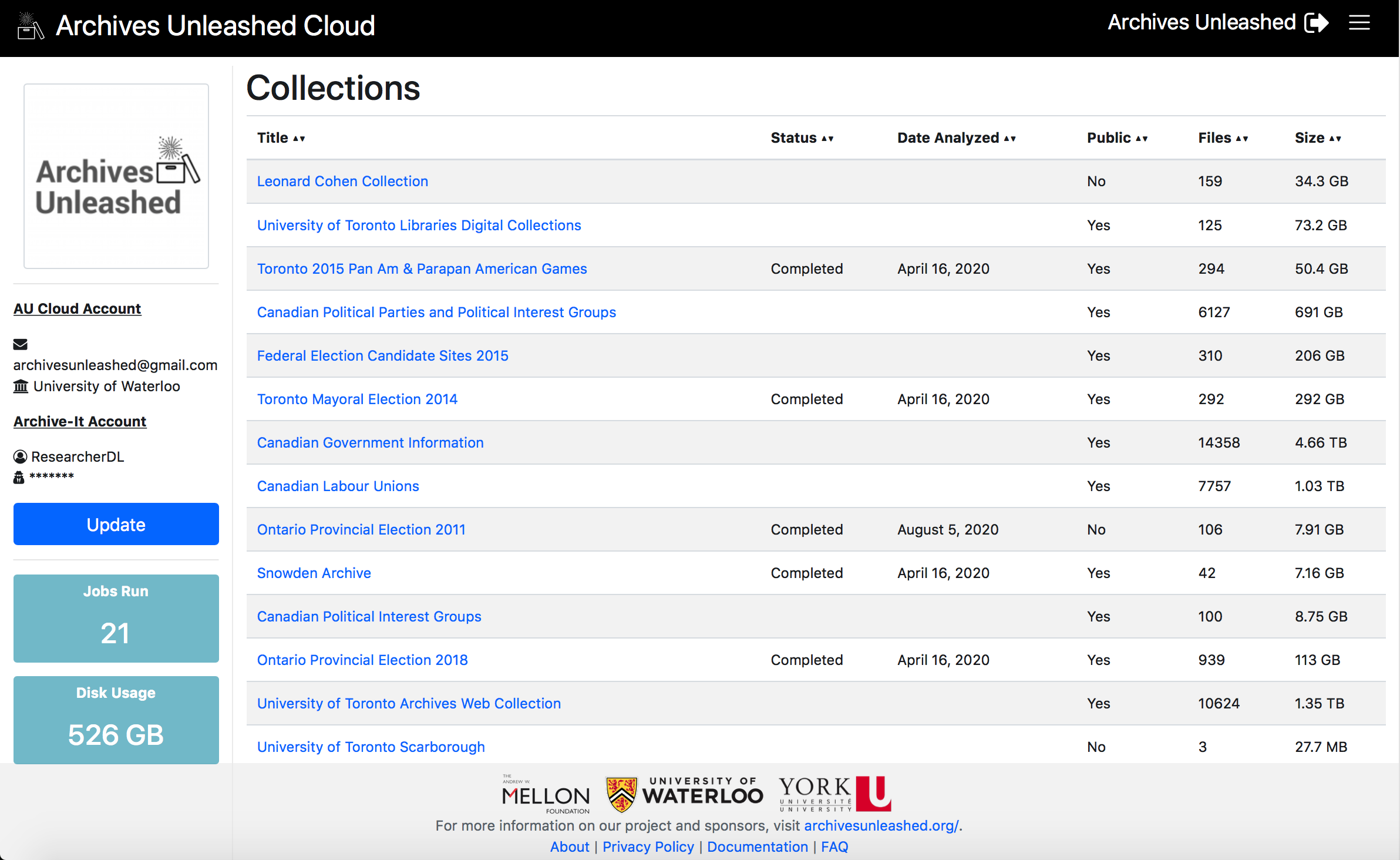 Cloud collections